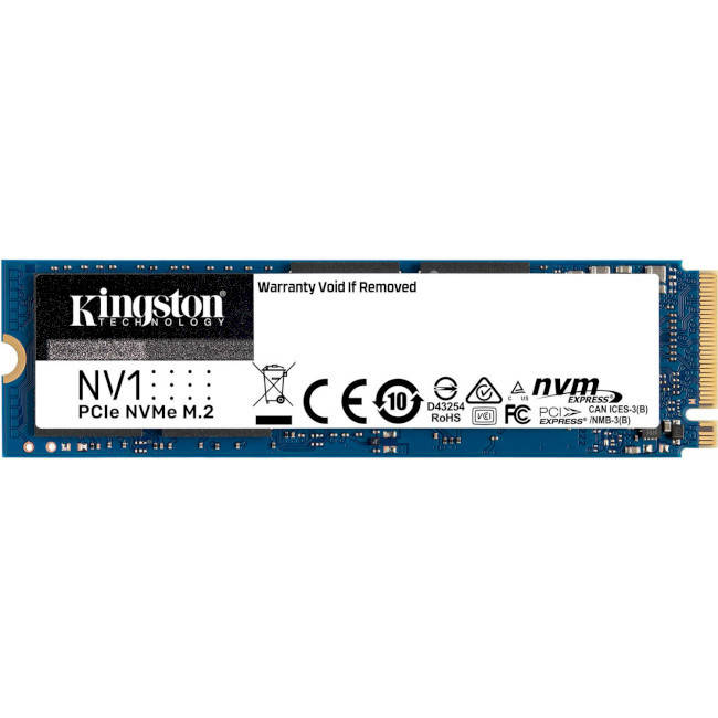 

Накопитель SSD M.2 2280 NVMe 500GB Kingston NV1 (SNVS/500G) R2100MBs W1700MBs новый