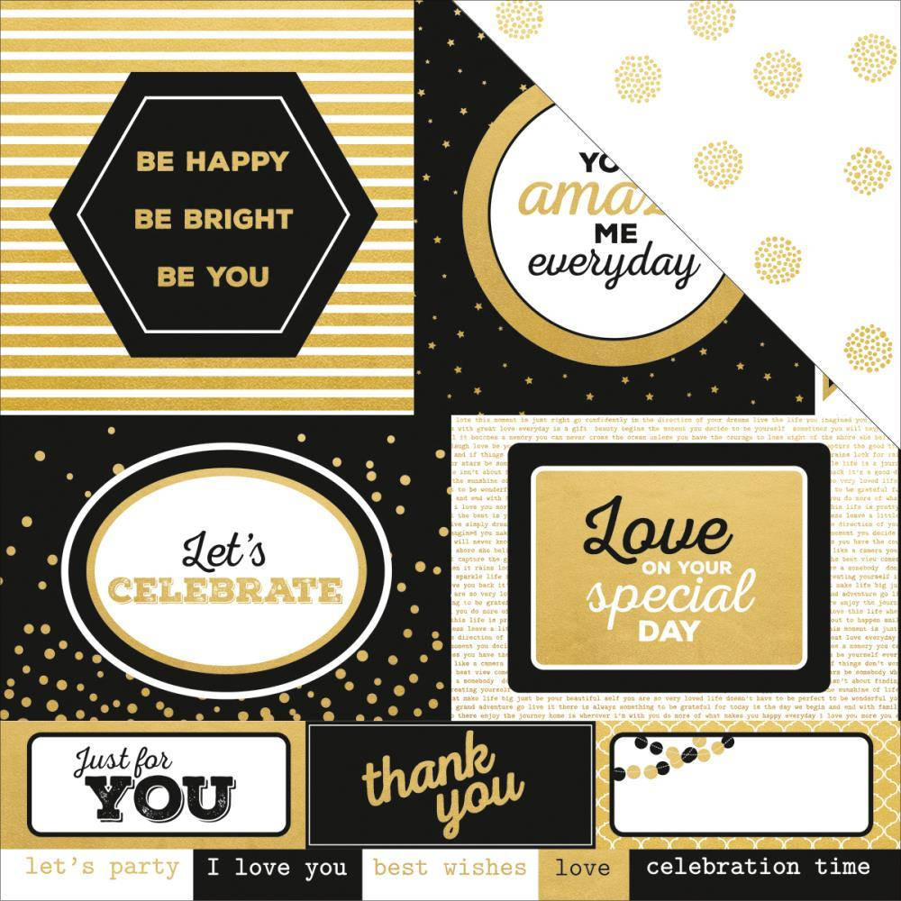 

Папір - A Touch Of Gold - Lavish - Kaisercraft - 30x30