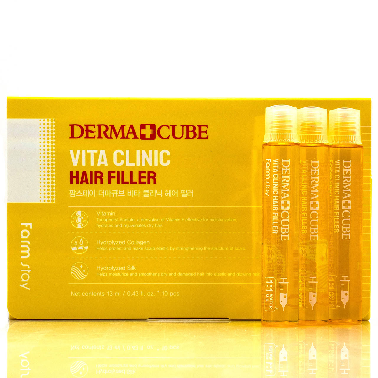 

Витаминный филлер для волос / Dermacube vita clinic filler Farm stay 13 мл
