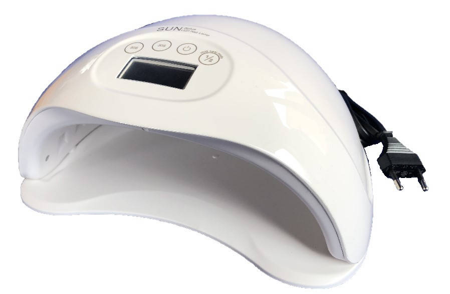 

Гибридная светодиодная UV/LED лампа SUN 5 plus на 48 вт/24 (Сан ван ) с таймером 30,60 сек., Белый