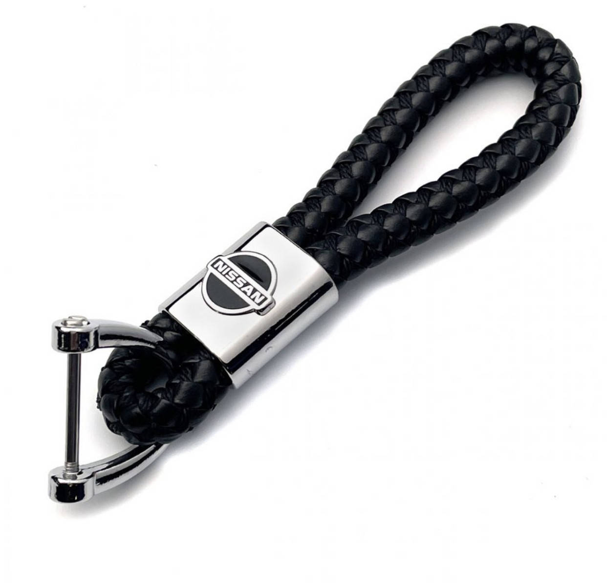 

Стильный кожаный Брелок с логотипом Nissan, Черный