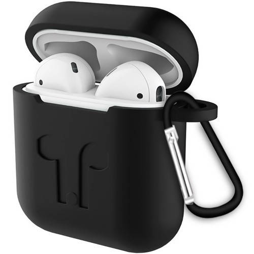 

Чехол для наушников Apple AirPods 1/2 Full Silicone Case Black, Черный