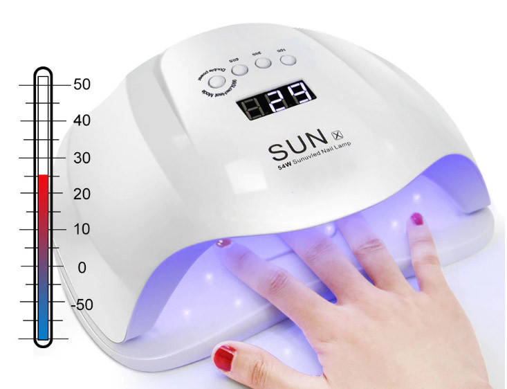 

Лампа для ногтей LED UV Lamp SUN X 54W, Белая, Белый