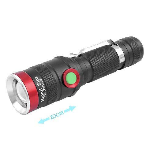 

Фонарик тактический с клипсой Police BL-736-T6 зарядка от USB (Оригинал)
