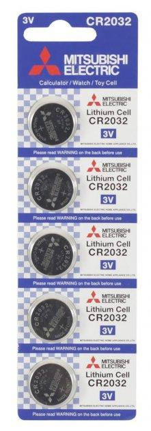 

Батарейка CR2032, літієва, Mitsubishi, 1 шт, 3V, Blister (MS/CR2032-5B) 200599