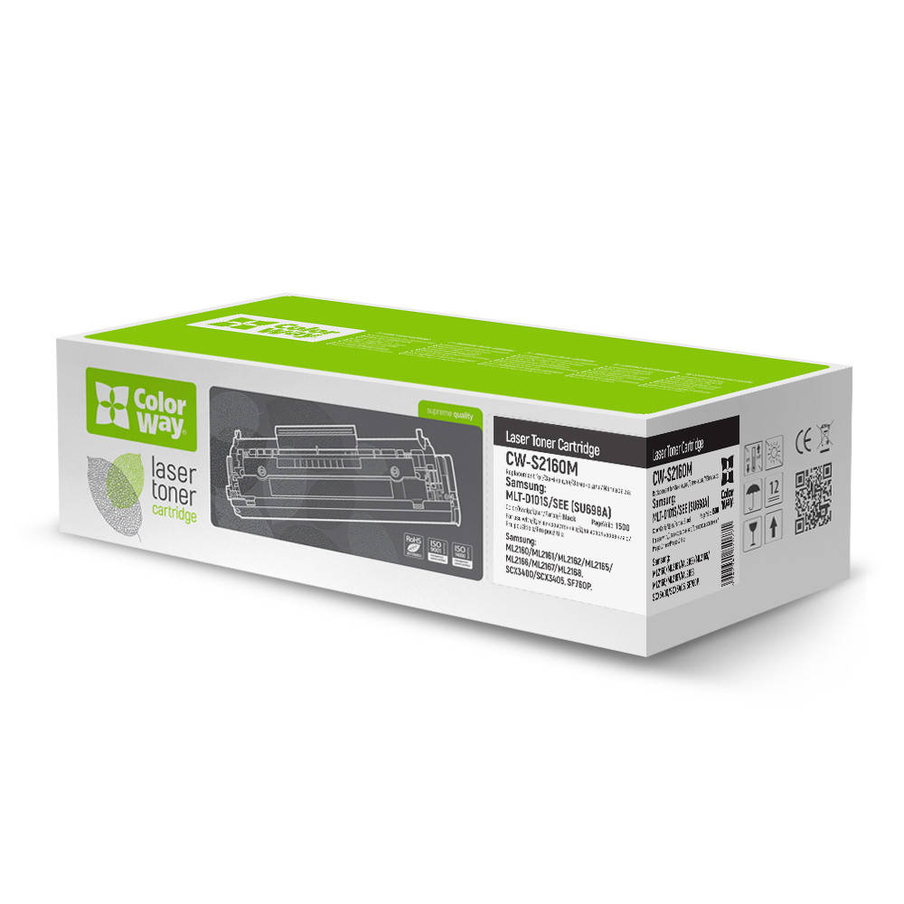 

Картридж Лазерный для Samsung ML-2160/2165W/SCX-3400 CW-S2160M ColorWay