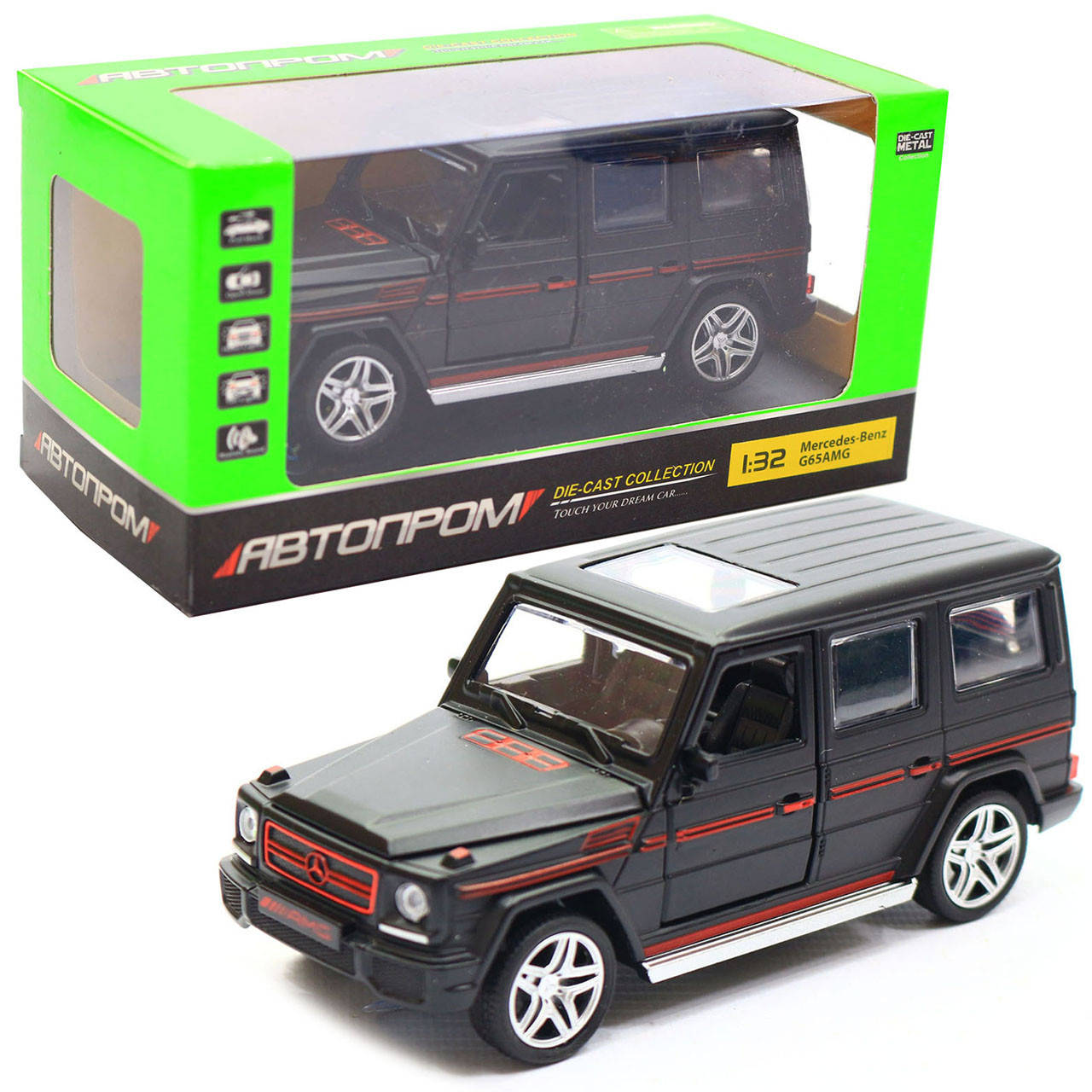 

Игрушка машина Автопром Мерседес Бенц (Mercedes-Benz) Матовый чёрный.(7860), Черный