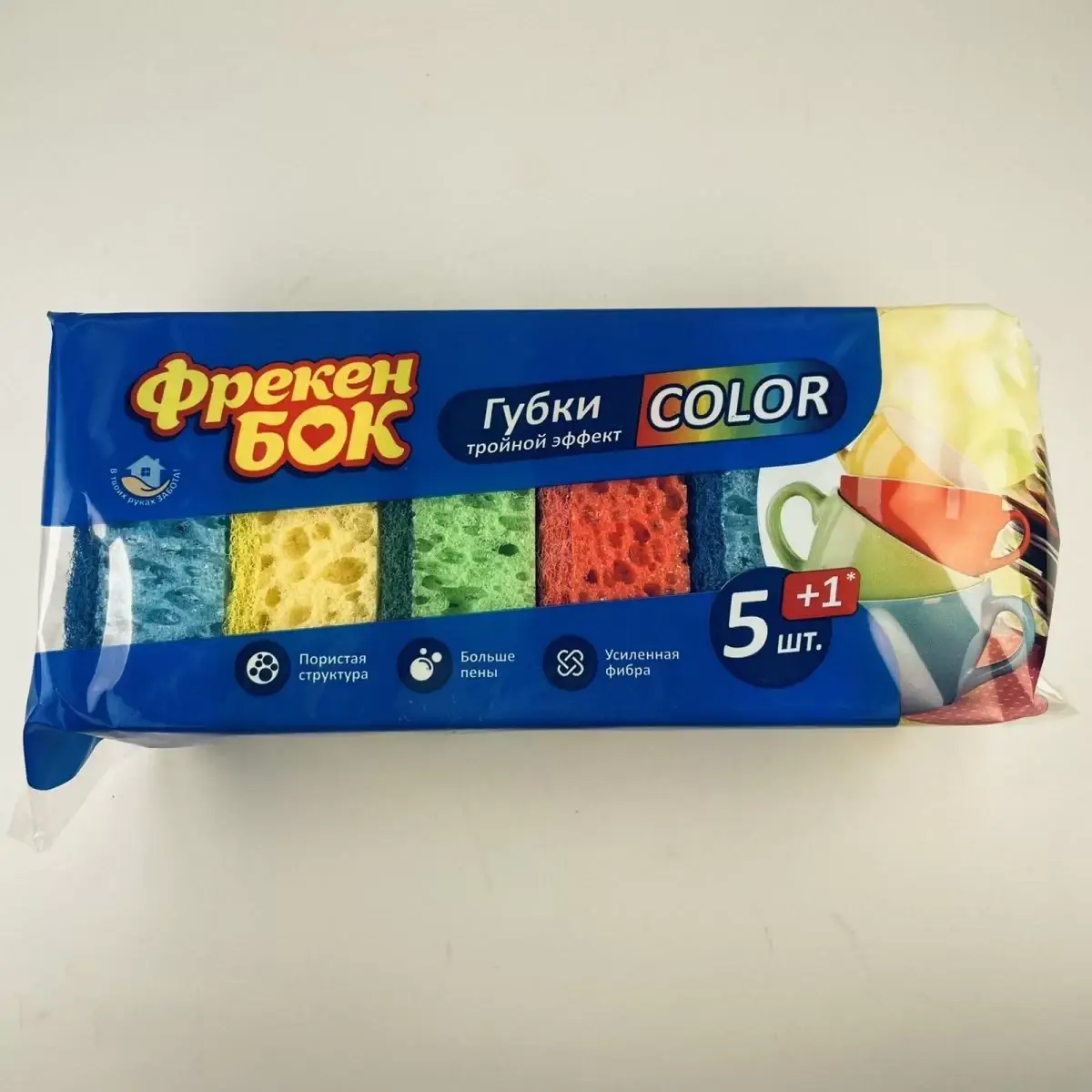 

Губки кухонныеColor 5+1 ТМ Фрекен Бок (34шт/ящ)