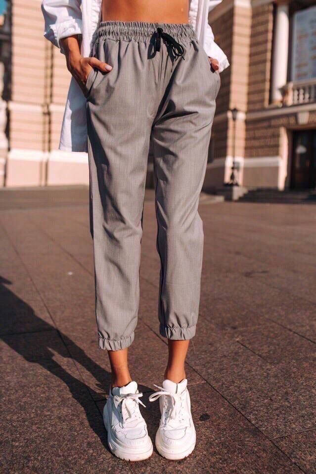 

Летние брюки джиггеры на завязке легкие 42 44 46, Разные цвета