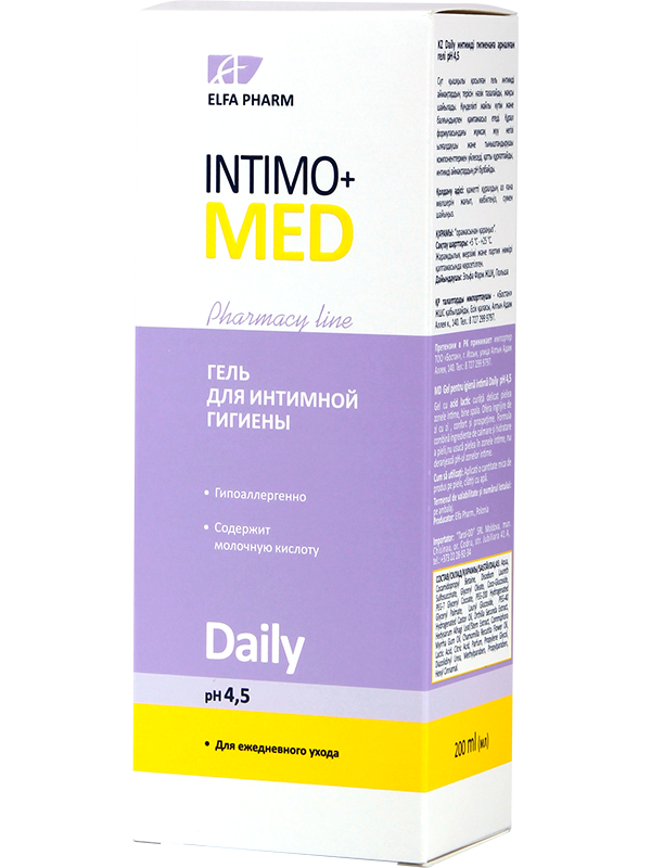 

Гель для интимной гигиены Daily 200мл Intimo+med Elfa Pharm