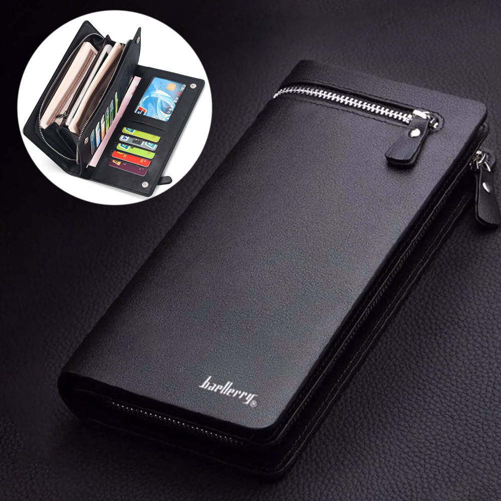 

Мужское портмоне Baellerry Italia / Кожаный мужской кошелек / Бумажник мужской, Черный