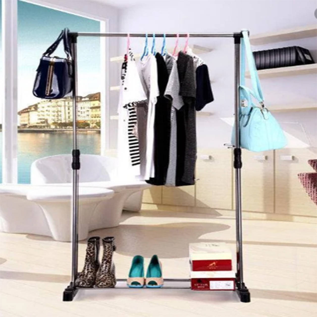 

Стойка-вешалка для одежды Double Pole Clothes Horse R29745