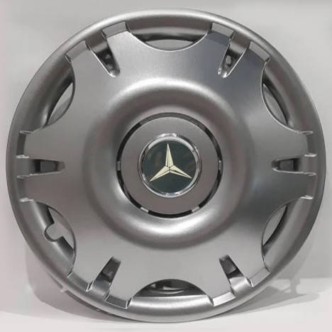 

Колпаки Mercedes-Benz R16 серебро - (SJS ke1280) - комплект (4 шт.)
