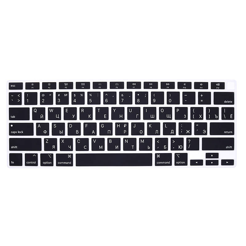 

Накладка на клавиатуру STR для MacBook Air 13 (2020) | M1 - Черная US (с кириллицей)