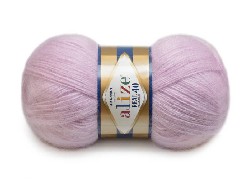 

Alize Angora Real 40, Лиловый №27, Розовый