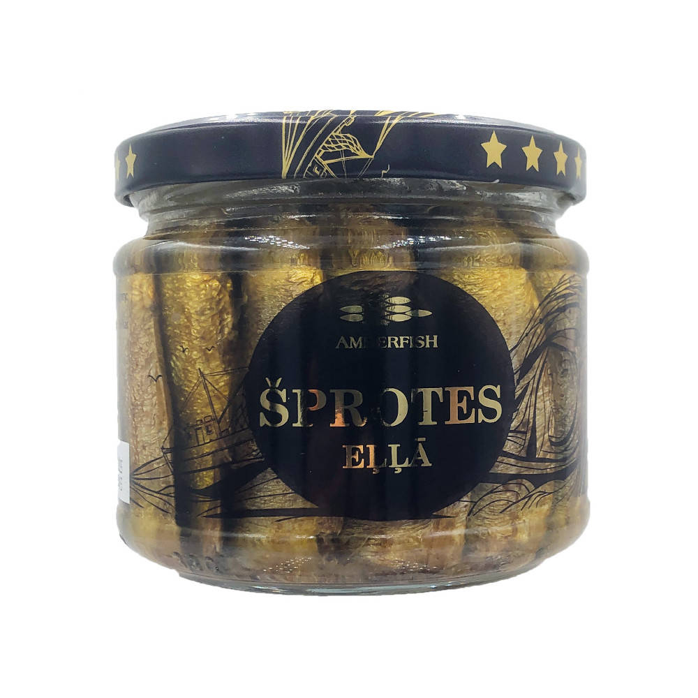 

Рыбная консерва килька в масле Amberfish Sprats 270 г, 24шт/ящ