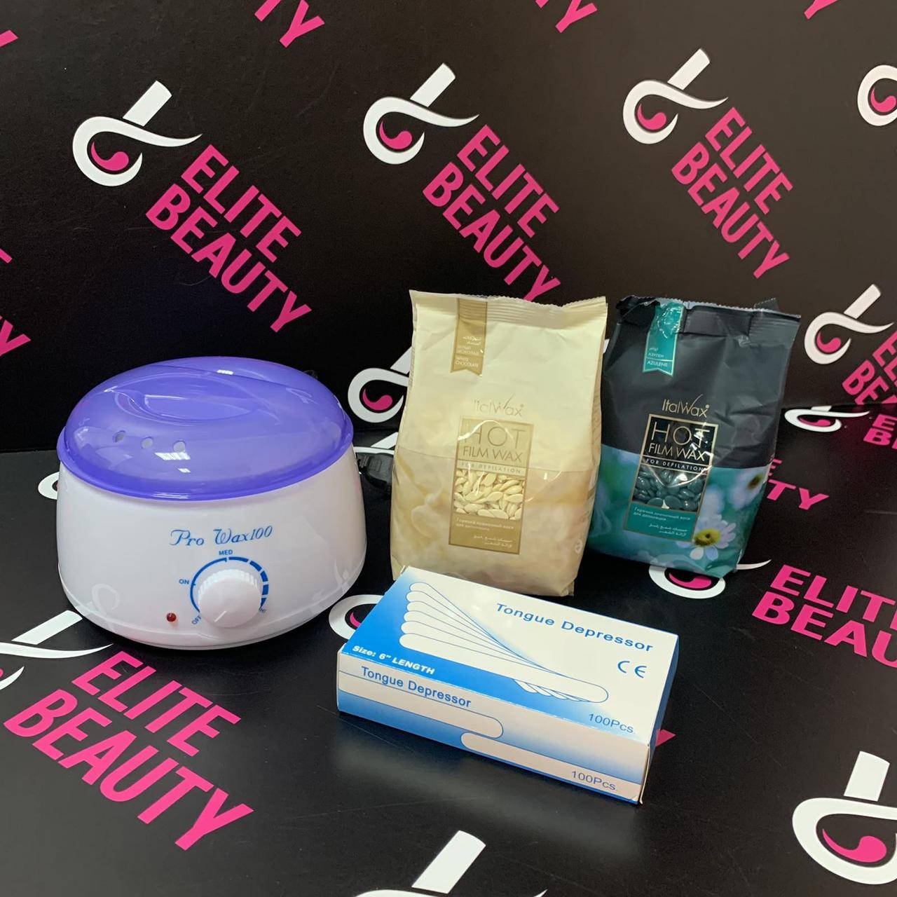 

Набор воскоплав ProWax-100 белый, воск в гранулах 500 г ItalWax и шпатели