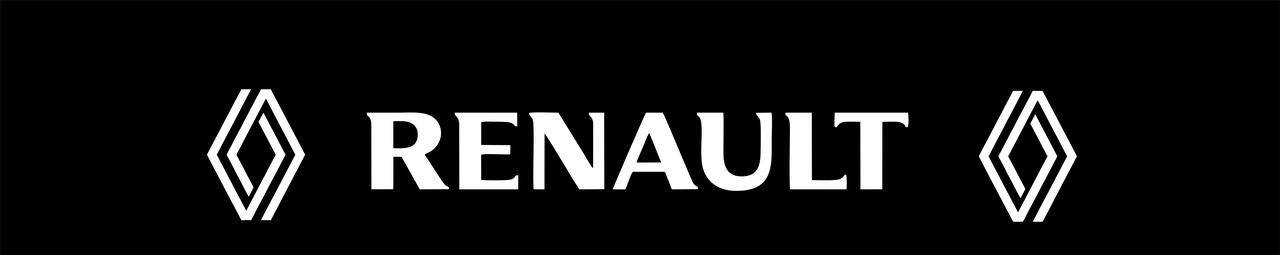 

Cолнцезащитная наклейка на лобовое стекло RENAULT, Черный