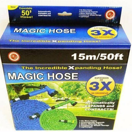 

Шланг Magic Hose 15 метров с распылителем для полива сада и огорода