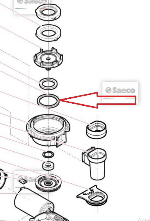 

Прокладка фетровая в горизонтальную кофемолку Philips Saeco 140360500 J1/24
