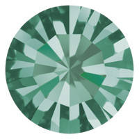 

Пришивные стразы в цапах Preciosa (Чехия) ss29 Blue Zircon/золото, Зелёный