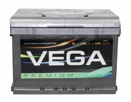 

Аккумулятор автомобильный Vega PREMIUM ( Вега) 65Ah 6СТ-65 (640A) R+ (Украина) Westa