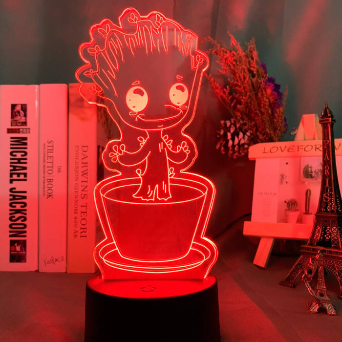

Настольный светильник-ночник Грут 3D MOON LAMP Groot 16 Цветов Марвел (7294)
