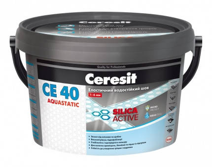 

Ceresit СЕ 40 aquastatic/2кг еластичний шов білий 947481