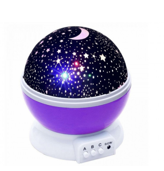 

Ночник - проектор звездное небо Star Master Dream вращающийся, фиолетовый