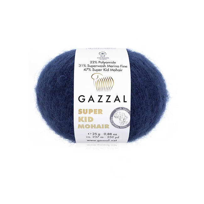 

Пряжа " Super Kid Mohair / Супер Кид Мохер" Gazzal Турция - N 64417 синий, Фуксия