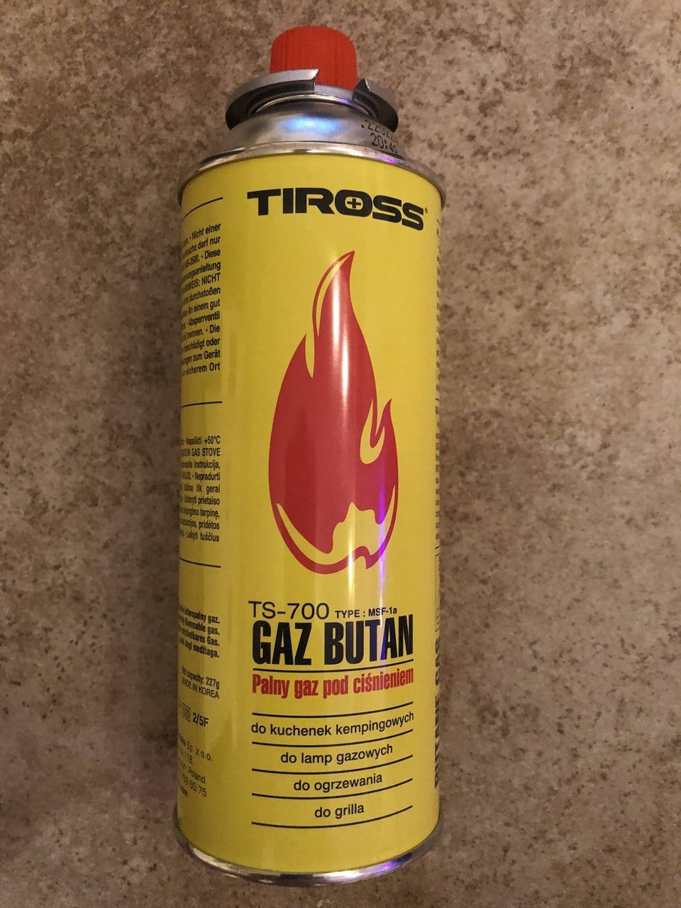 

Баллончик (баллон) с газом туристический "TIROSS"для портативных печек и горелокУКРАИНА (туристический)