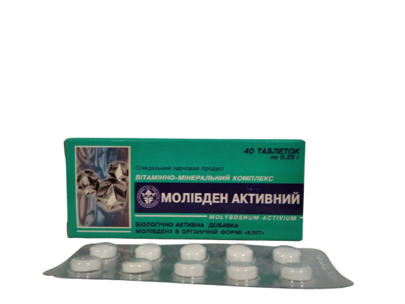 

Молибден биодобака при выпадении волос подагре дерматитах 40 таблеток Элит фарм