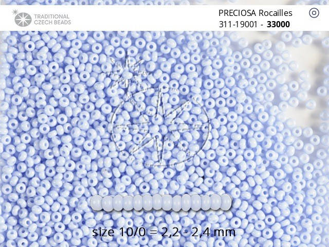 

31119/33000/10 Светло-голубой чешский бисер Preciosa 1грамм