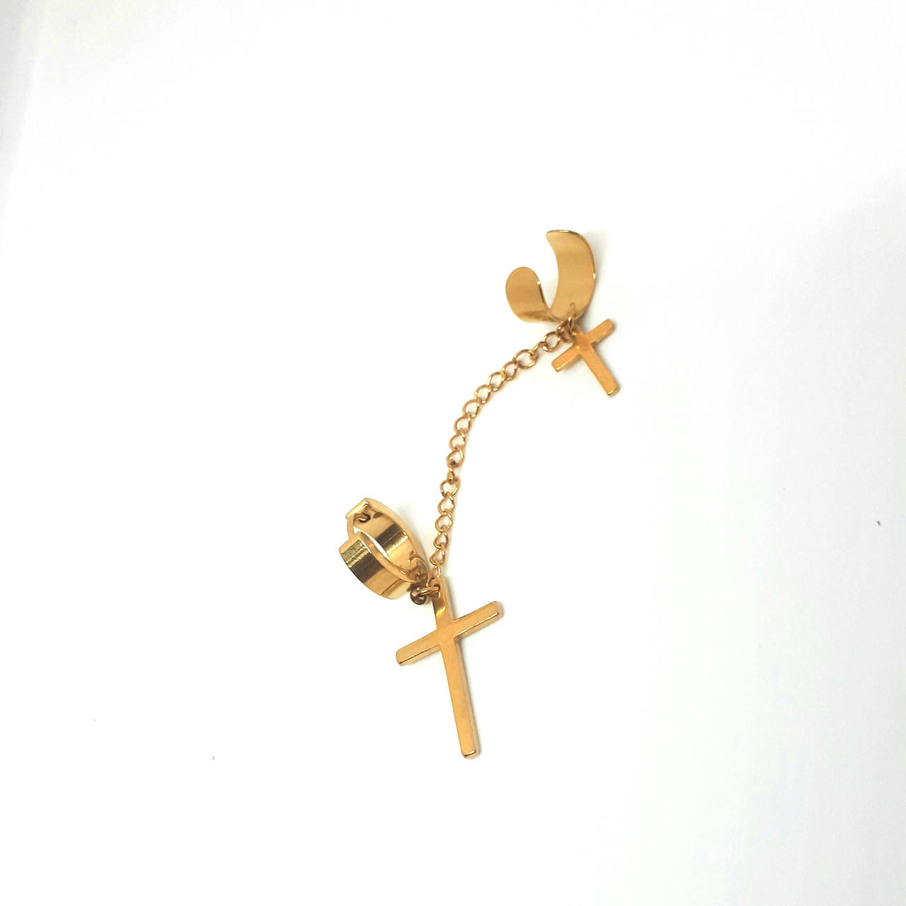 

Серьги каффы на один прокол и клипсу