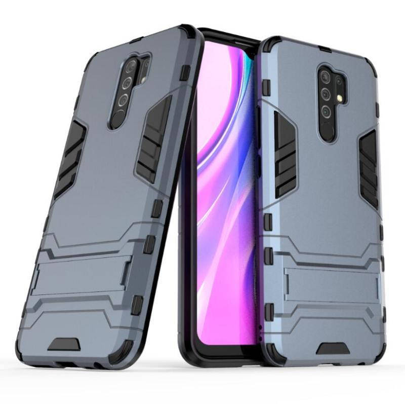 

Чехол Iron для Xiaomi Redmi 9 бронированный бампер Dark Blue