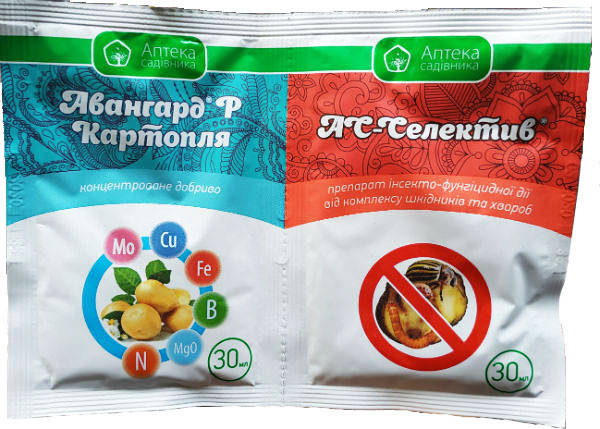 

Протравитель АС-Селектив 30 мл + Удобрение Авангард Картофель 30 мл Укравит