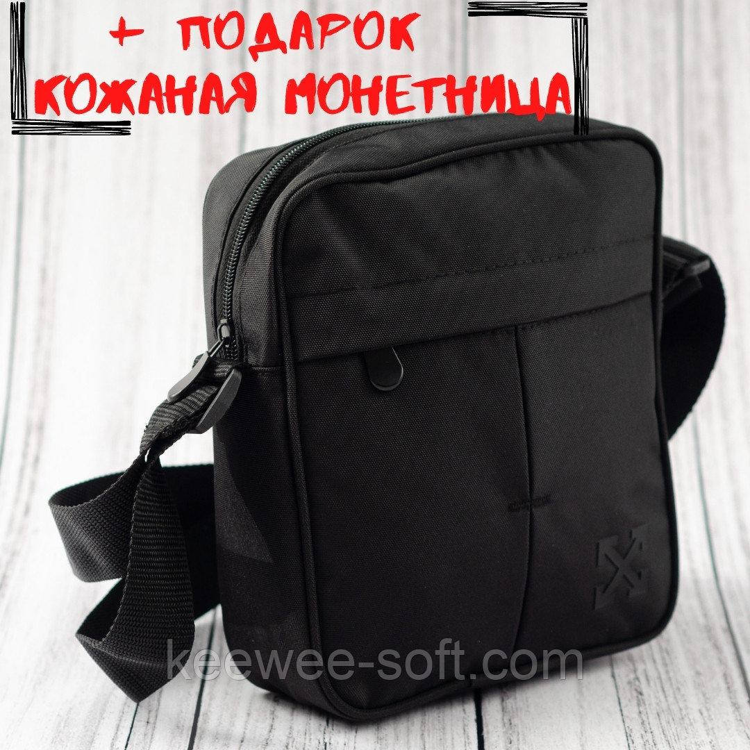 

Сумка на плечо через плечо барсетка мужская мессенджер OWh черная ultra, Черный