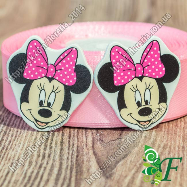 

Кабошон Серединка Минни с бантом Сб-44, Разные цвета