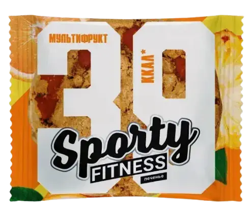 

Фитнес печенье Sporty Fitness Мультифрукт (60 грамм)