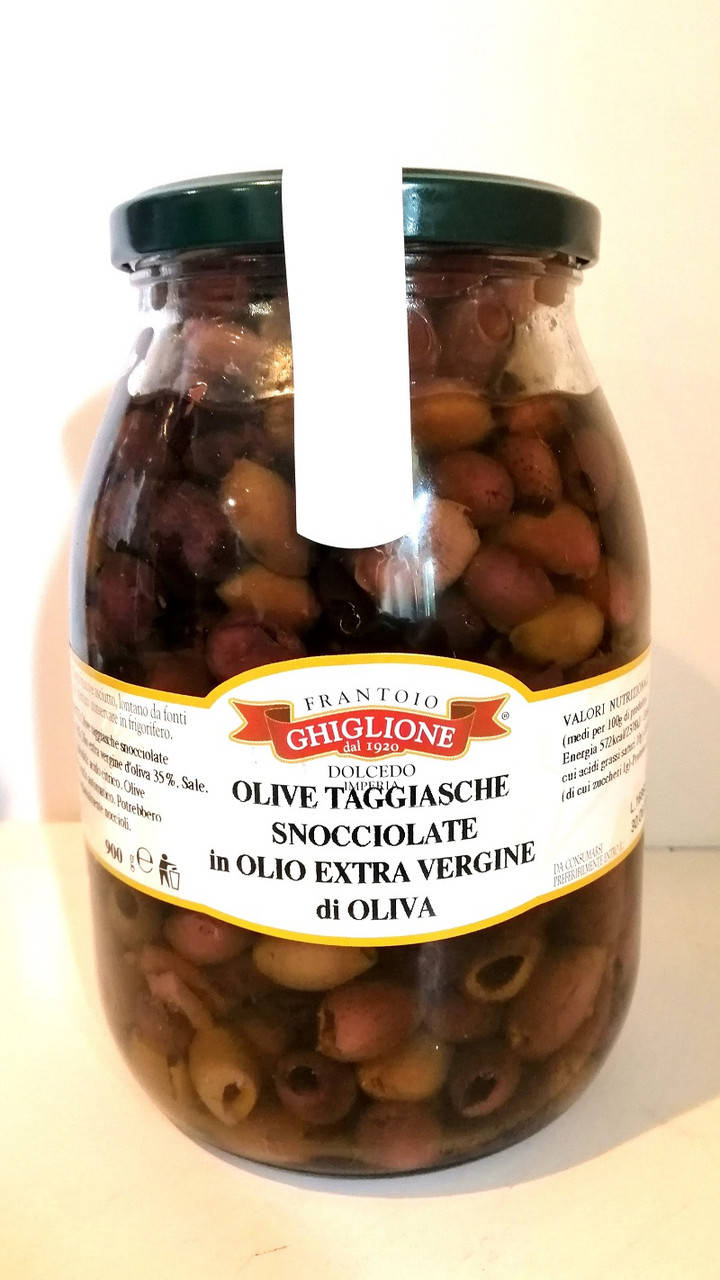 

Оливки Taggiasca "FRANTOIO GHIGLIONE" без косточки в оливковом масле 950г