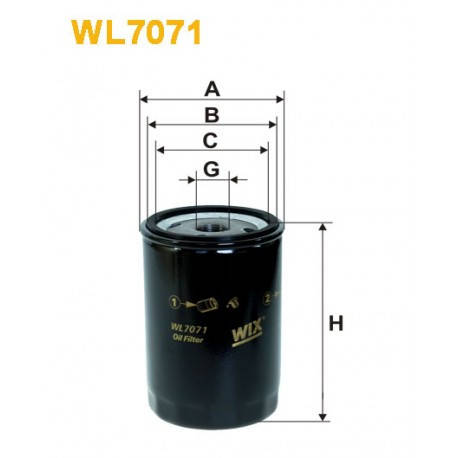 

Фильтр WIX WL 7071 526/1