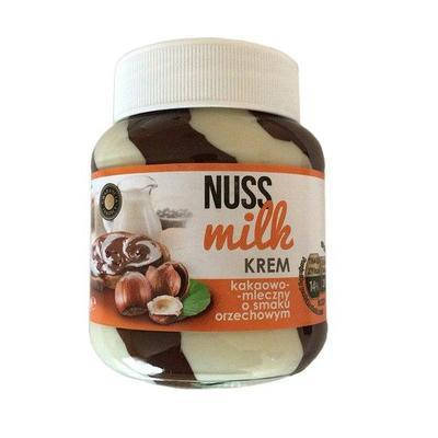 

Шоколадно-молочна паста з лісовим горіхом Nuss Milk (оранжева) 400 г.