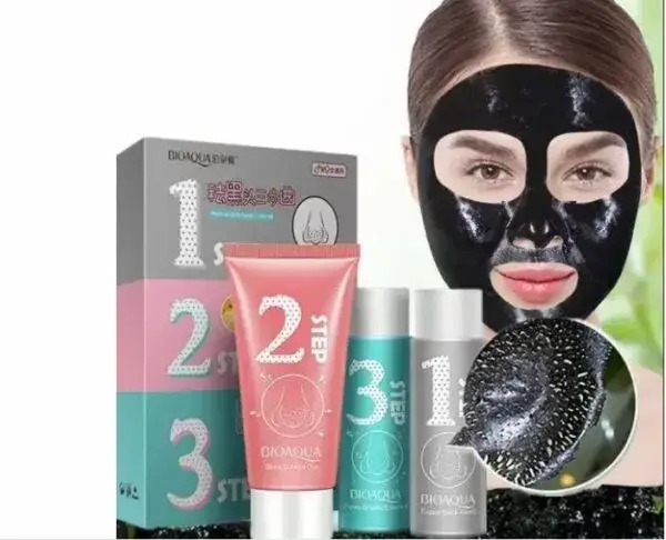 

Набор для удаления черных точек в три этапа BIOAQUA Remove Black Heads 3-step Kit