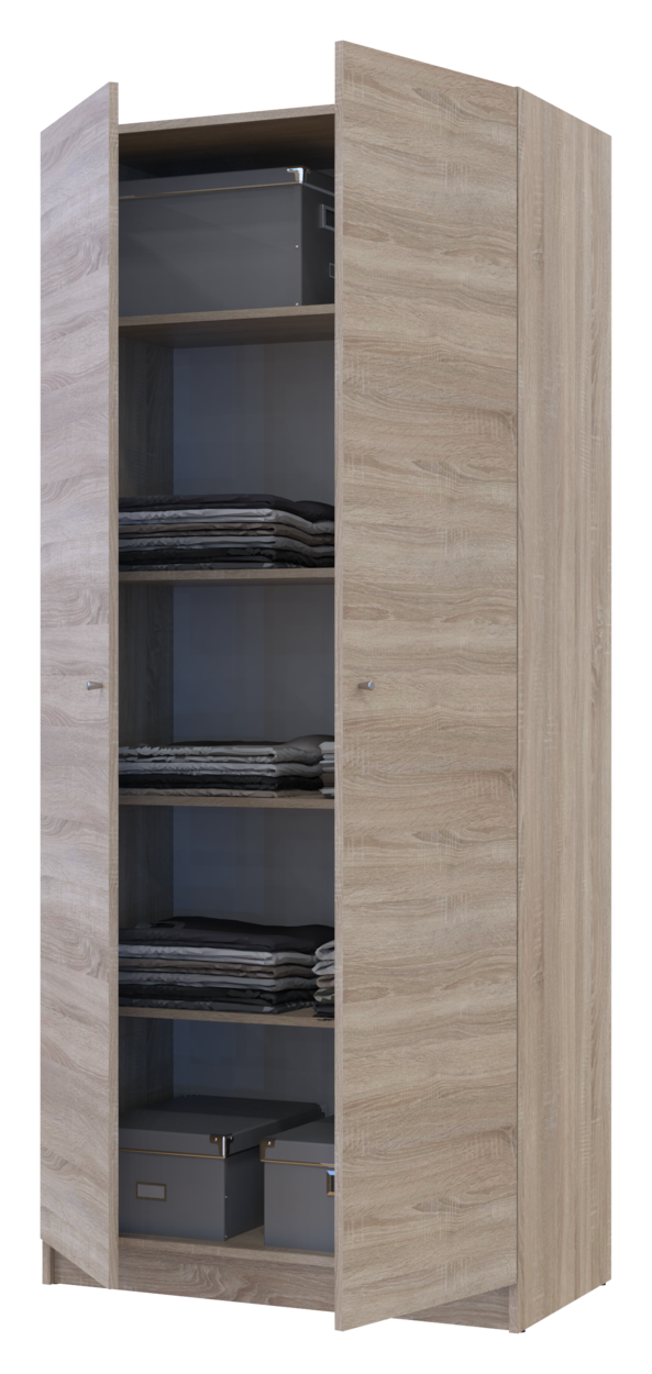 Полиця для одягу Doros Promo Дуб Сонома 3шт. 86.7х35х1.6 (41516028) 5