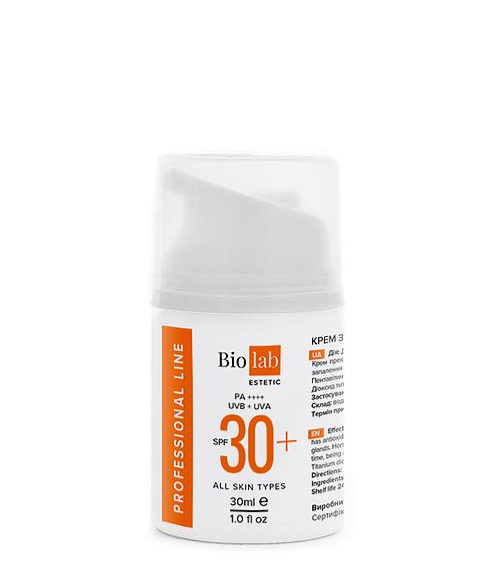 

Крем с SPF 30+ - Cream With SPF 30+, 30 мл