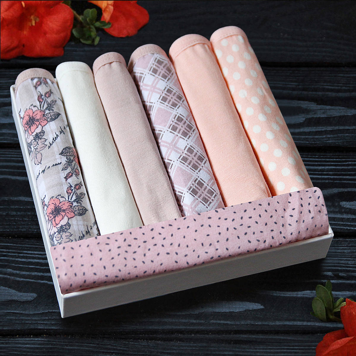 

Трусы женские оптом Nicoletta Турция недельки батал 4XL | 7 шт.