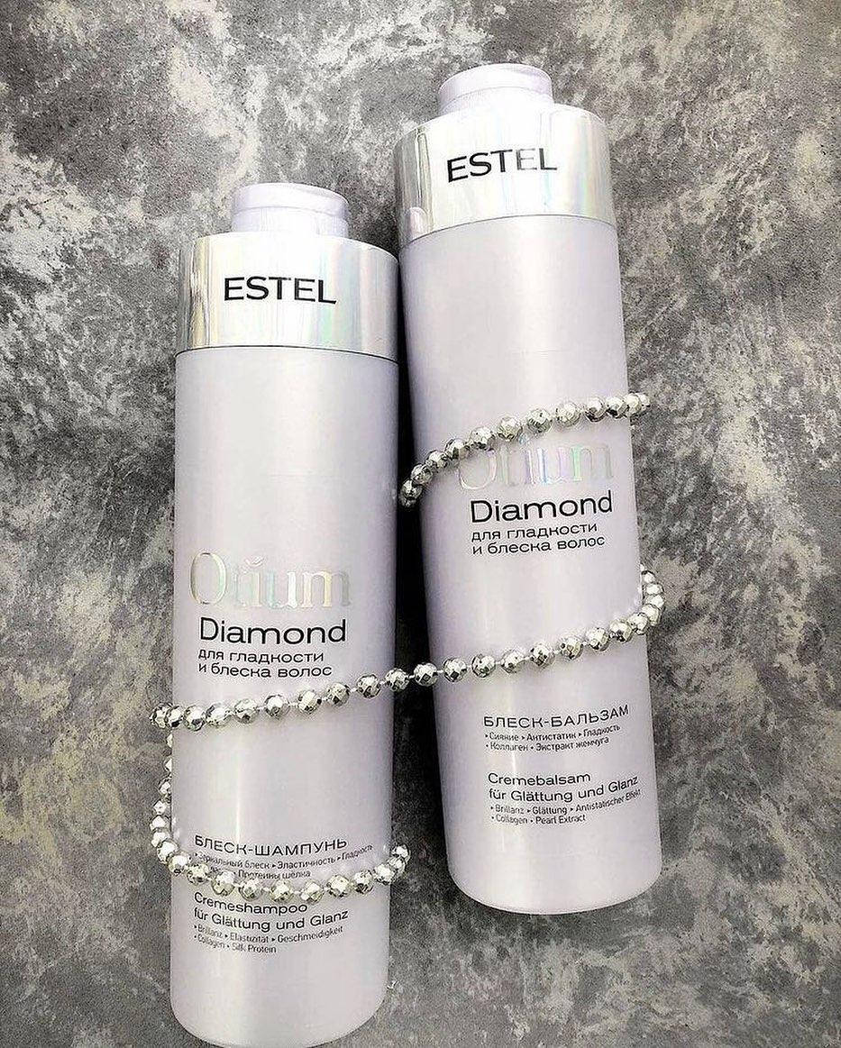 

Бальзам для блеска волос Estel Otium Diamond для гладкости и блеска 1000 мл