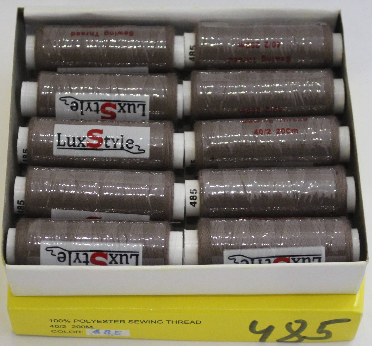 

Нитки швейные LuxStyle 40/2-200м (100% полиэстeр) №485, Разные цвета