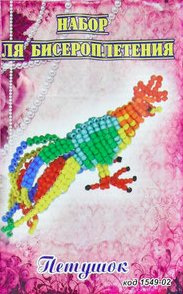 

Набор-плетение бисером(А5) петушок уп=1шт