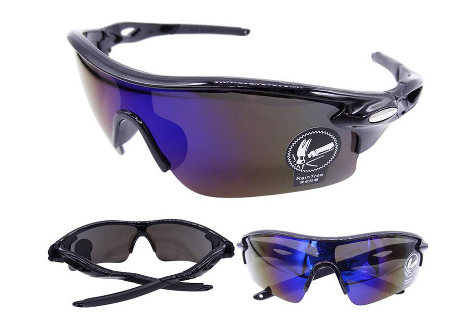 

Очки спортивные Robesbon велосипедные спортивные велоочки MD Blue-Black